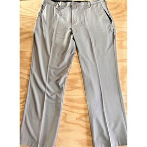 IZOD Golf Pants Mens 40x29 Gray Flat Front Performance Stretch